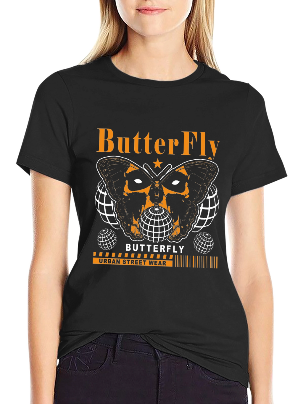 Butterfly Urban Streetwear Graphic Tee