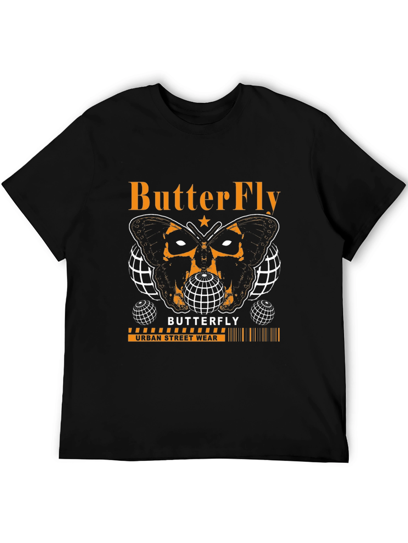 Butterfly Urban Streetwear Graphic Tee