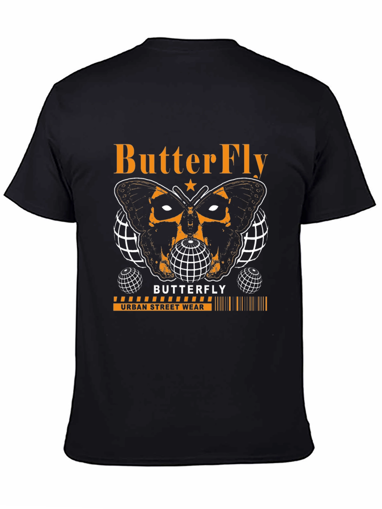 Butterfly Urban Streetwear Graphic Tee