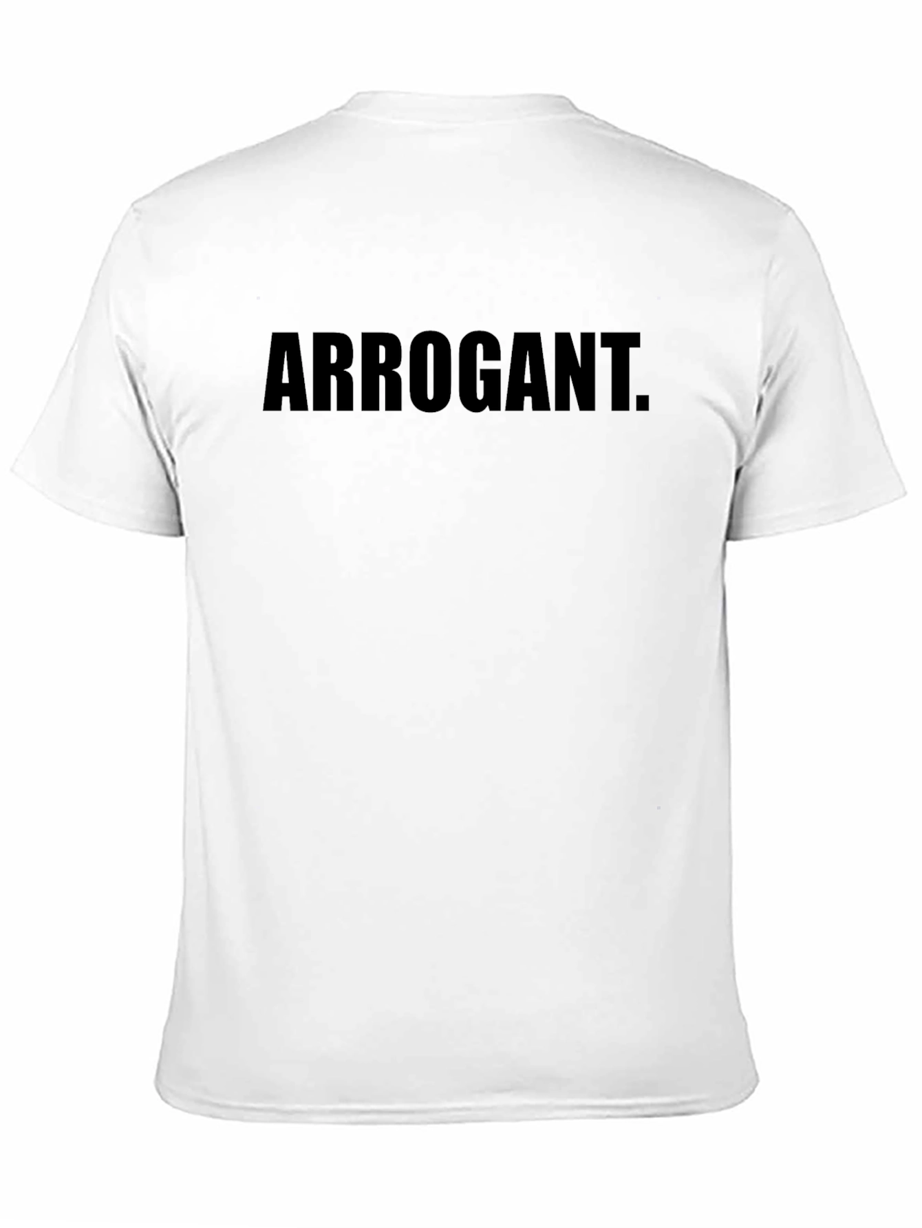 Arrogant Graphic Tee - Black Casual T-Shirt
