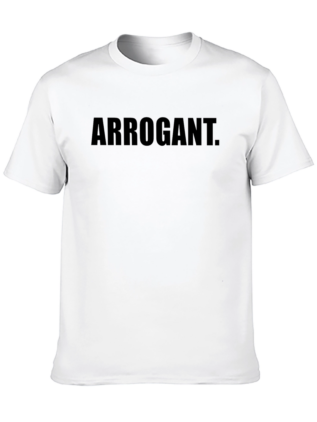 Arrogant Graphic Tee - Black Casual T-Shirt