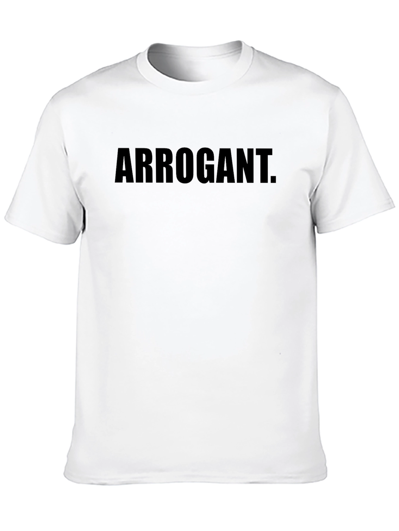 Arrogant Graphic Tee - Black Casual T-Shirt