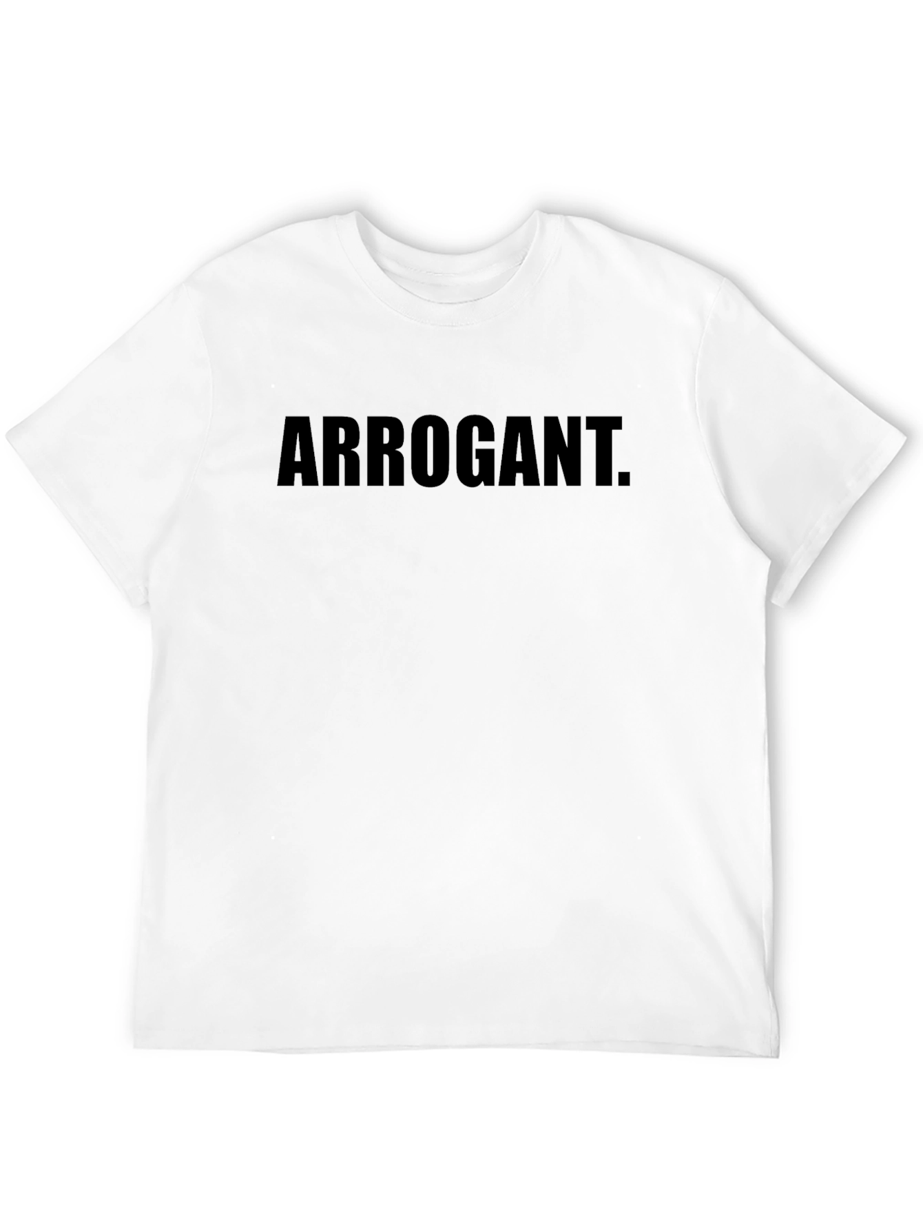Arrogant Graphic Tee - Black Casual T-Shirt