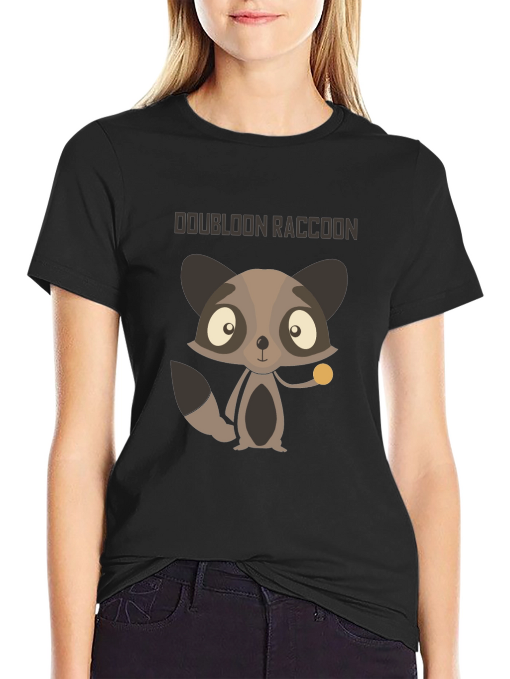 Doubloon Raccoon Graphic T-Shirt