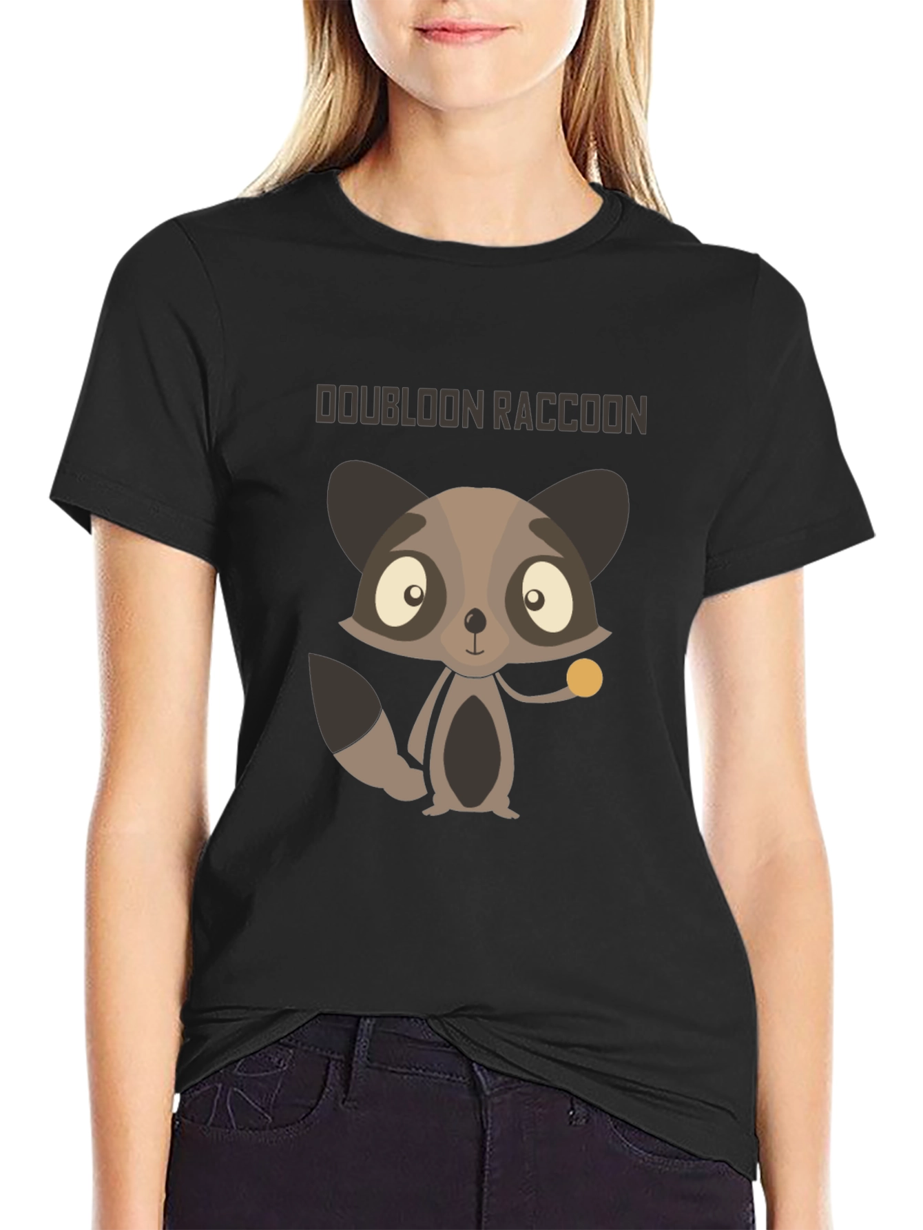 Doubloon Raccoon Graphic T-Shirt