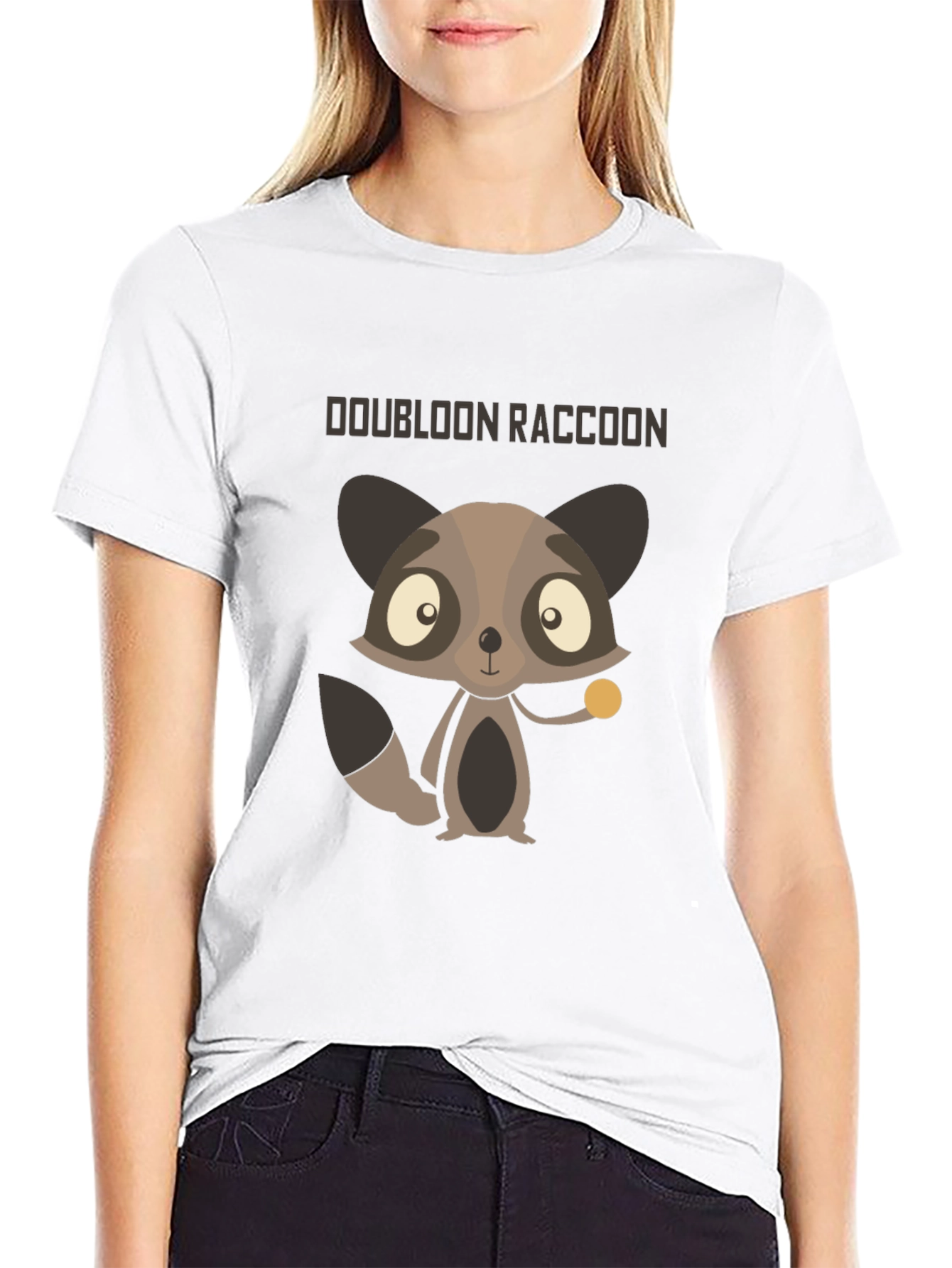 Doubloon Raccoon Graphic T-Shirt