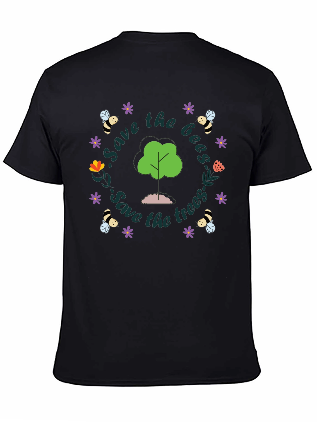 Save the Bees and Trees Graphic Tee
