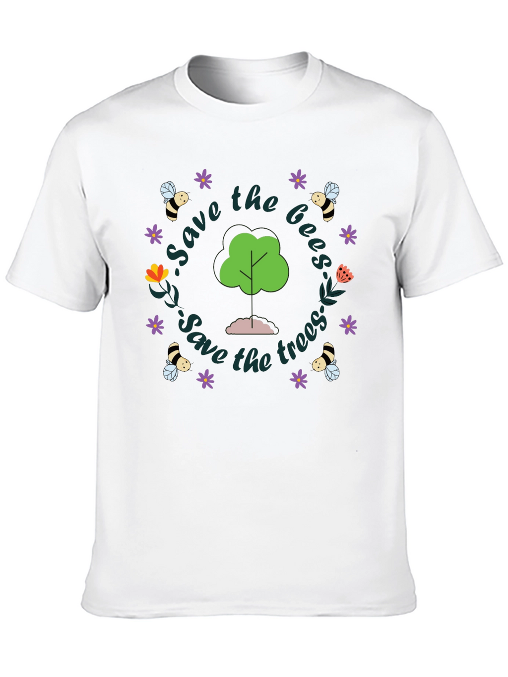 Save the Bees and Trees Graphic Tee