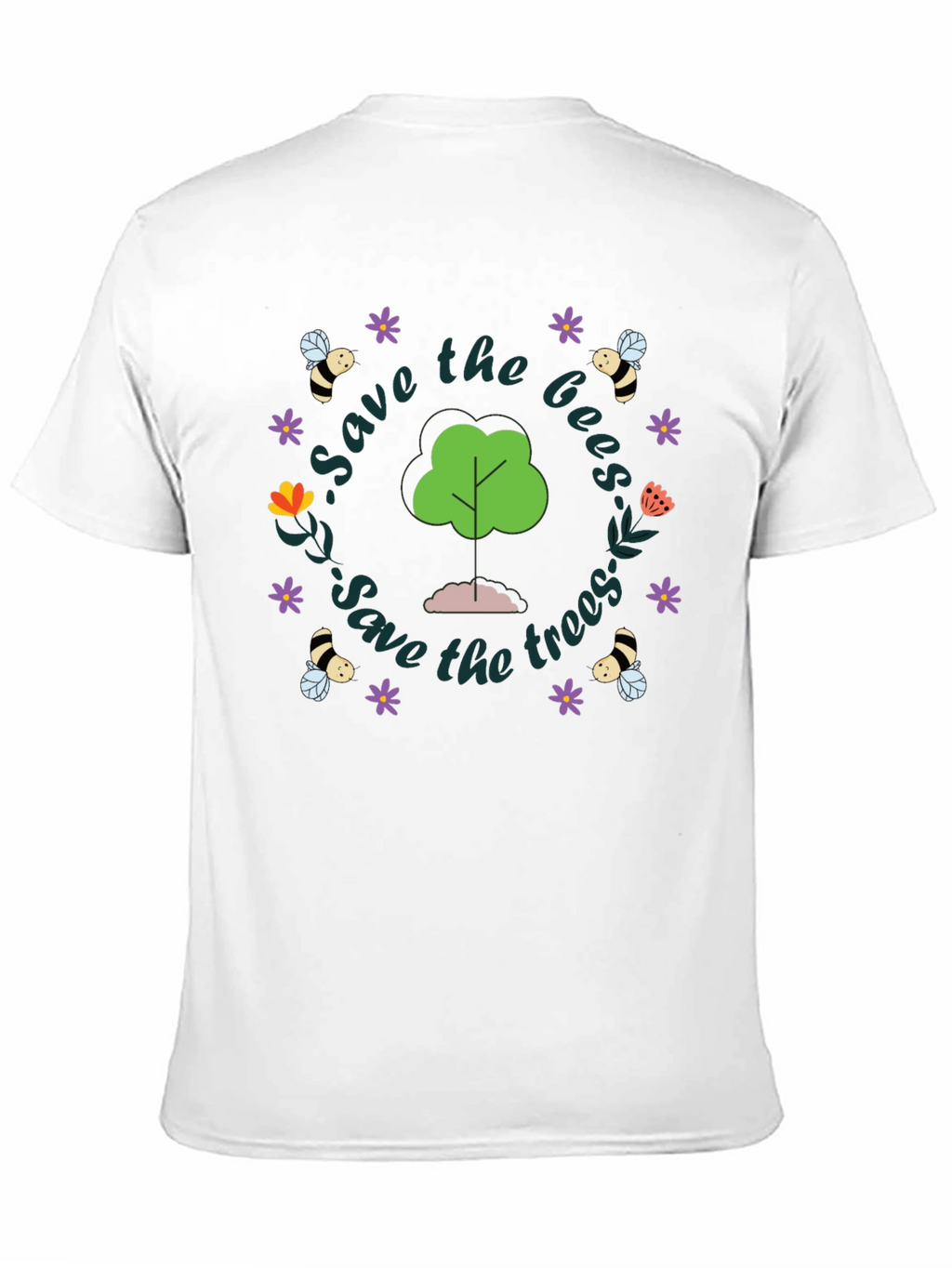 Save the Bees and Trees Graphic Tee