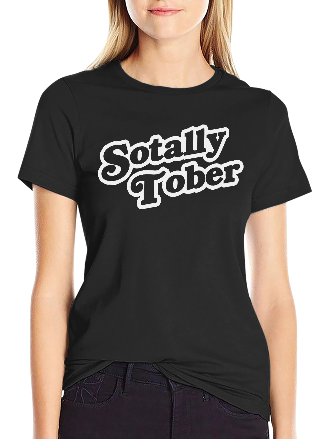 Sotally Tober Black Graphic Tee