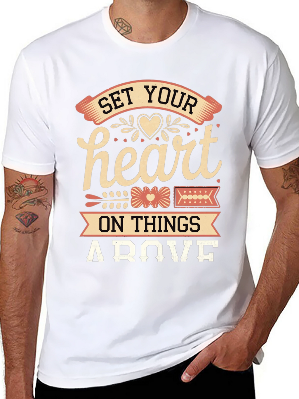 Set Your Heart Above Graphic Tee
