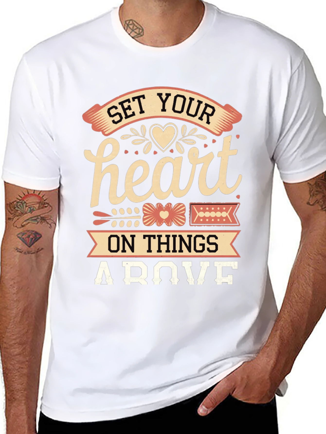 Set Your Heart Above Graphic Tee