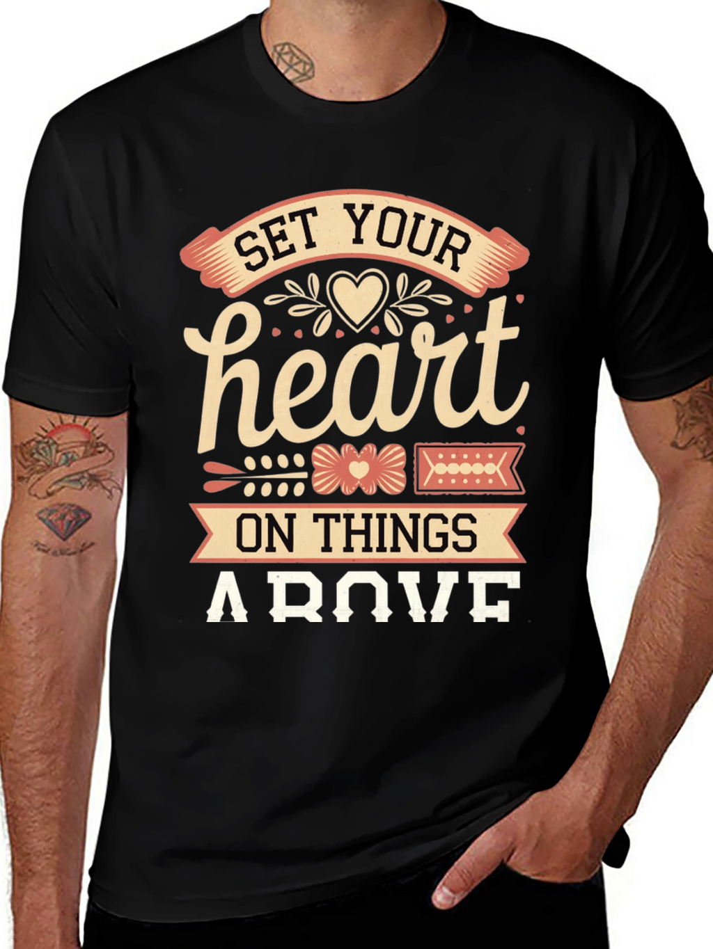 Set Your Heart Above Graphic Tee