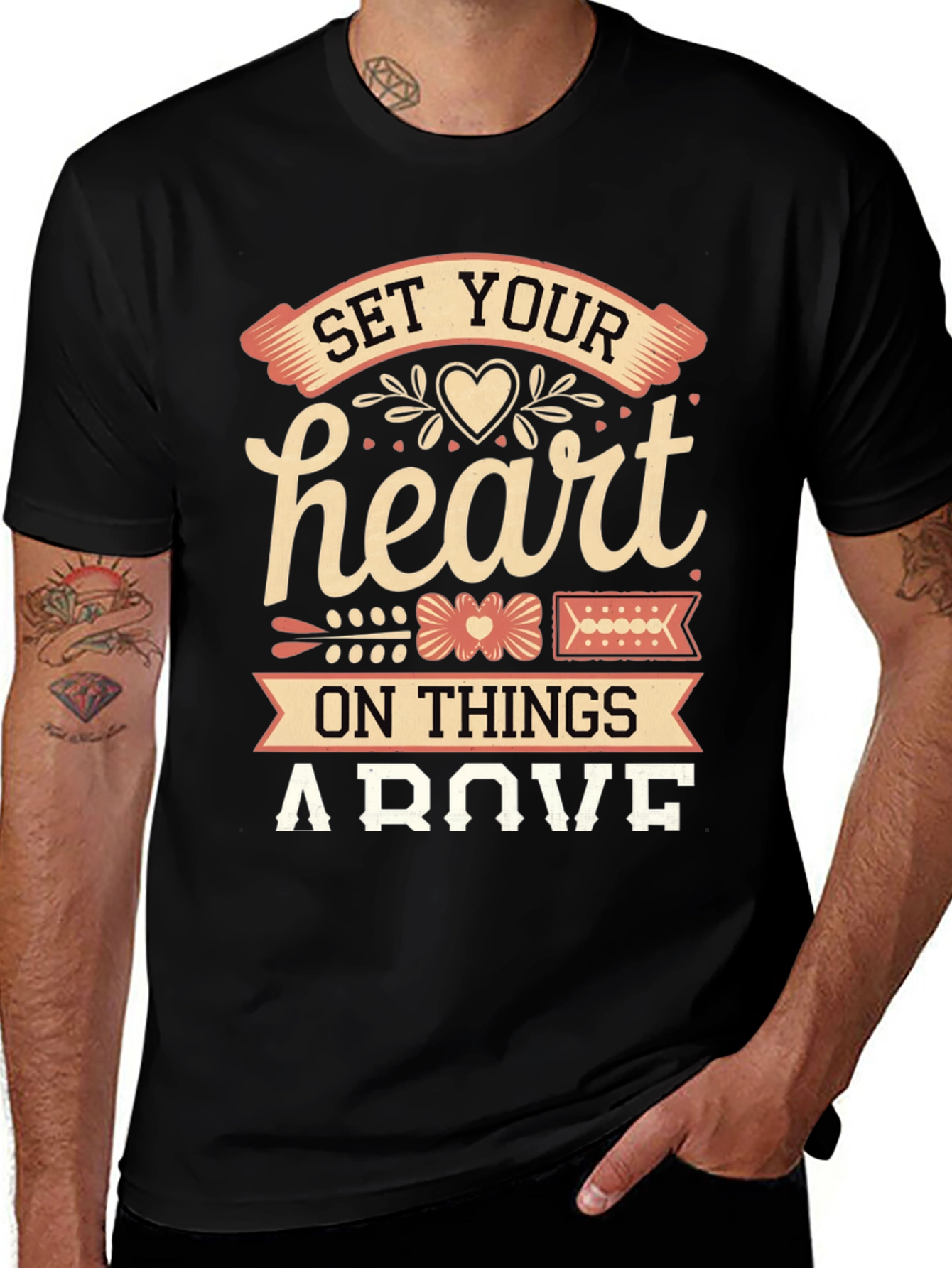 Set Your Heart Above Graphic Tee