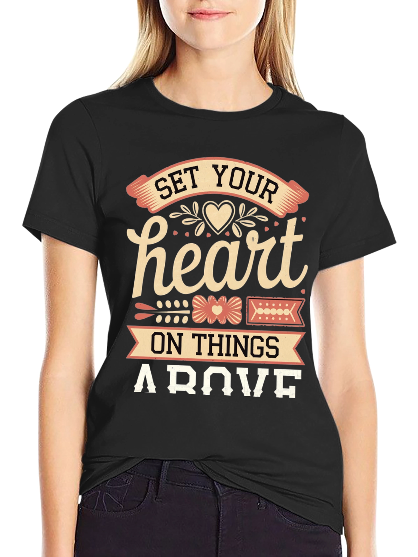 Set Your Heart Above Graphic Tee