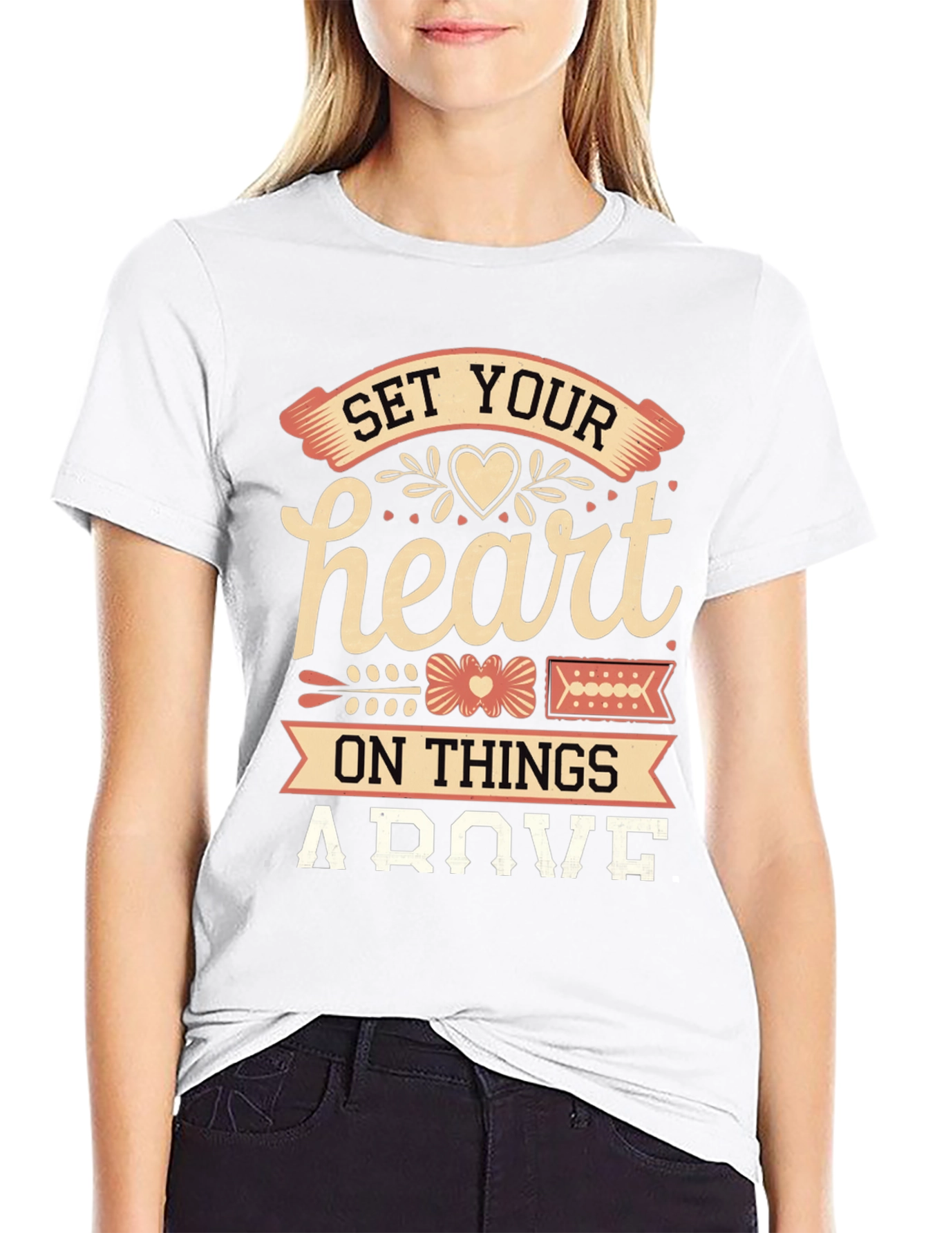 Set Your Heart Above Graphic Tee