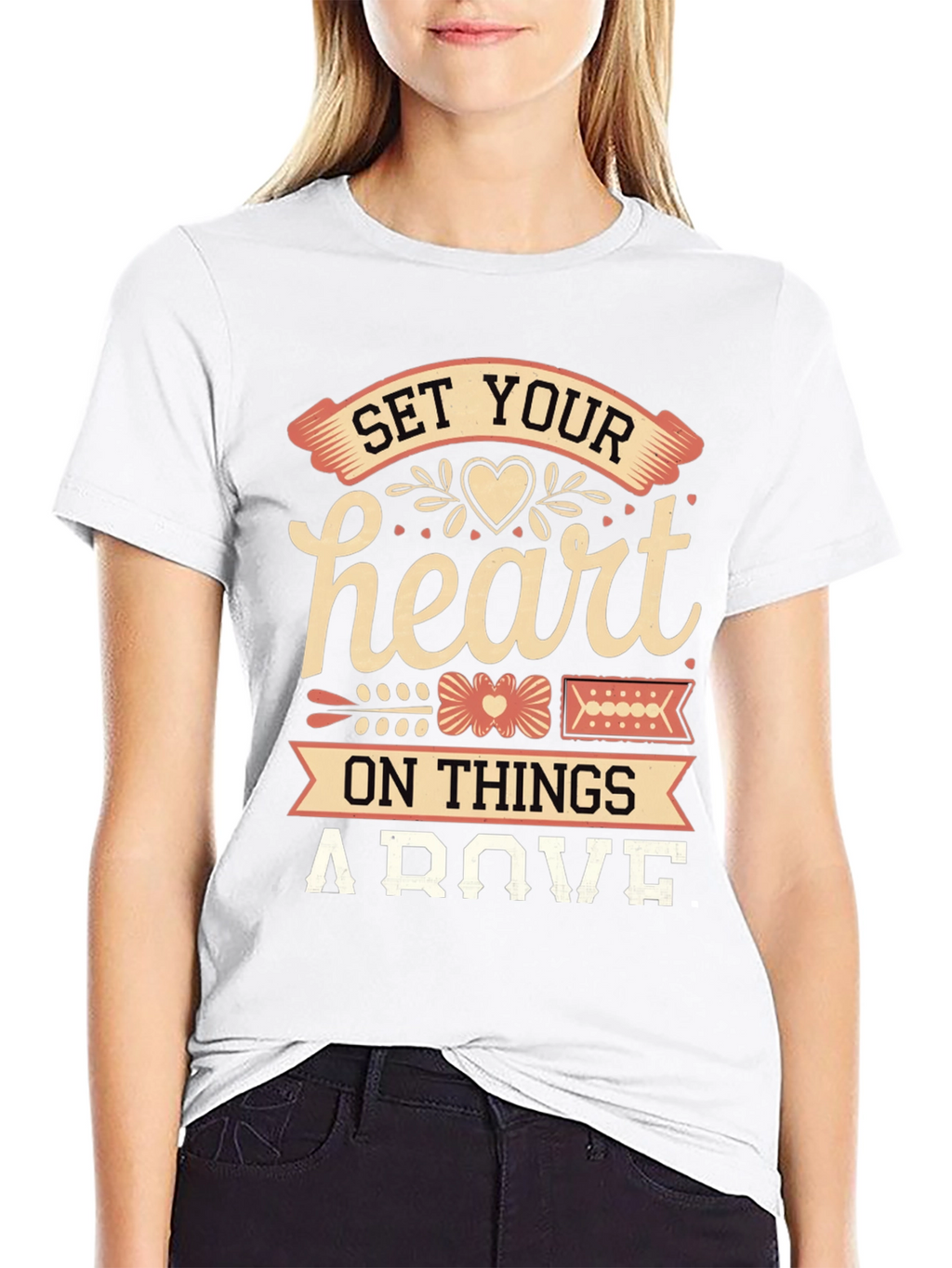 Set Your Heart Above Graphic Tee