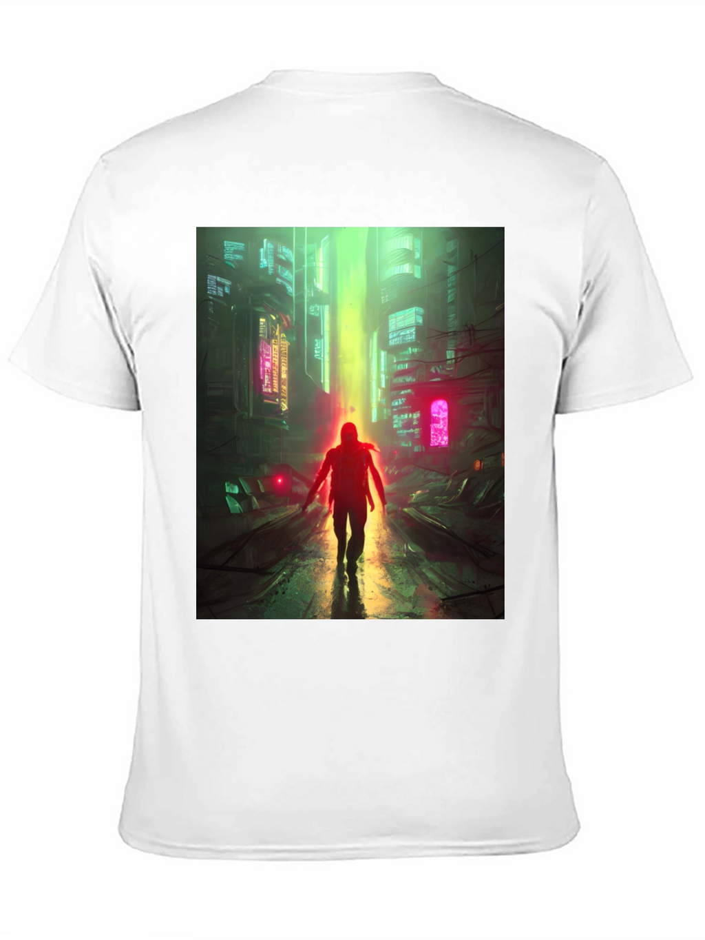 Cyberpunk Cityscape Graphic Tee