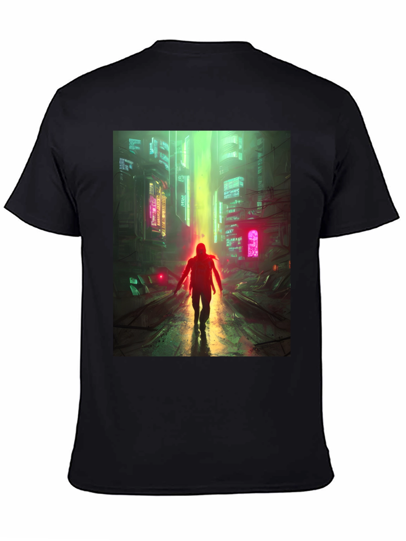 Cyberpunk Cityscape Graphic Tee