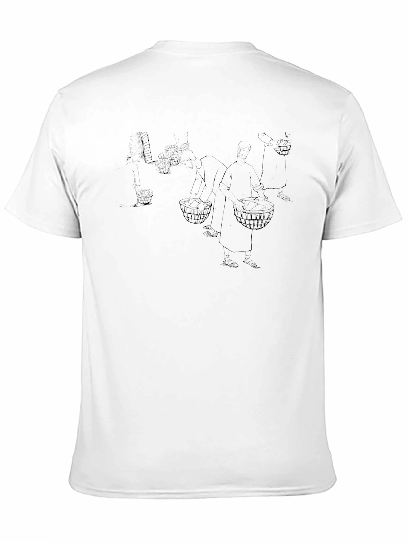 Classic Black Tee with Artistic Print