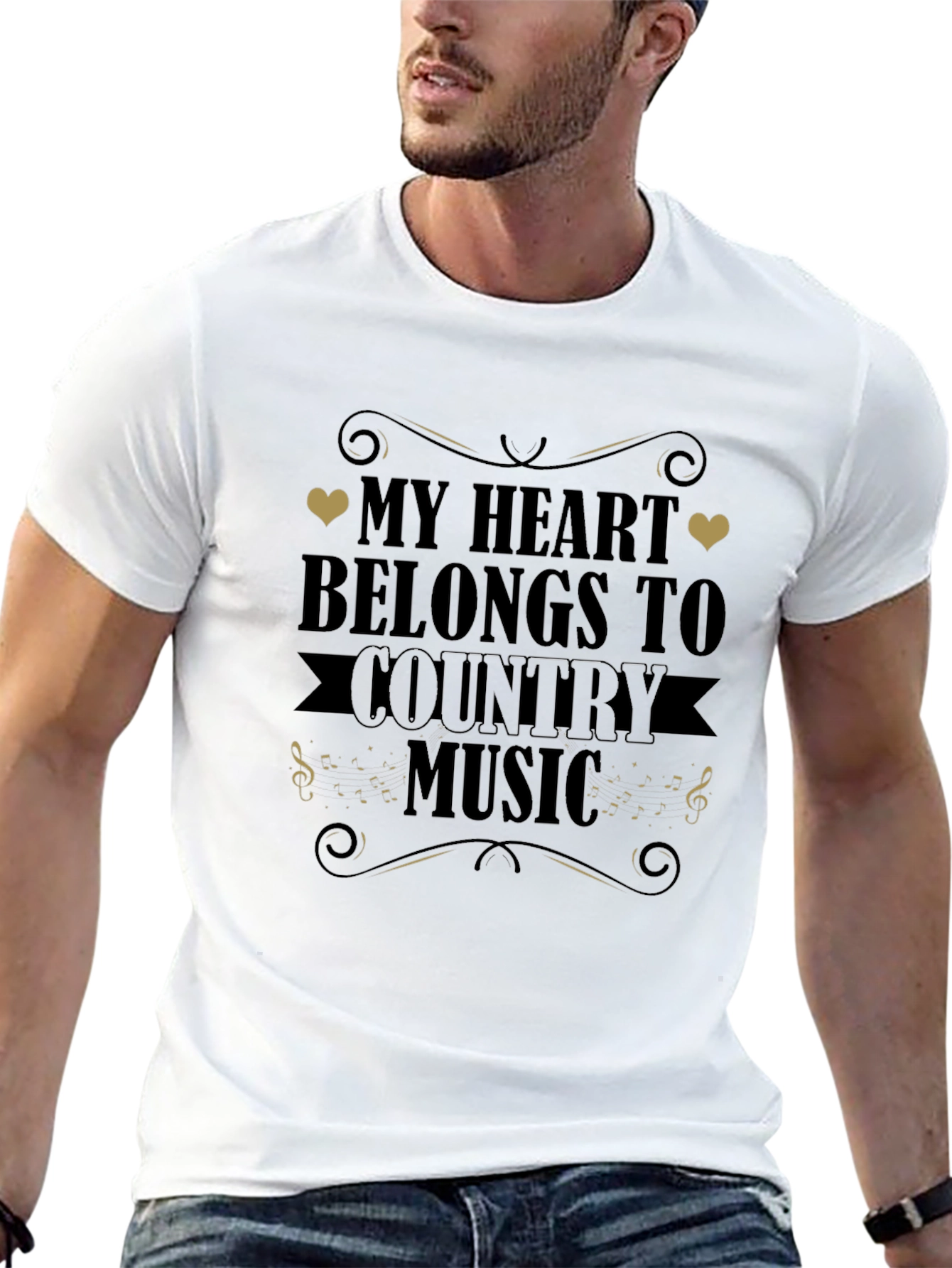 Country Music Heart T-Shirt