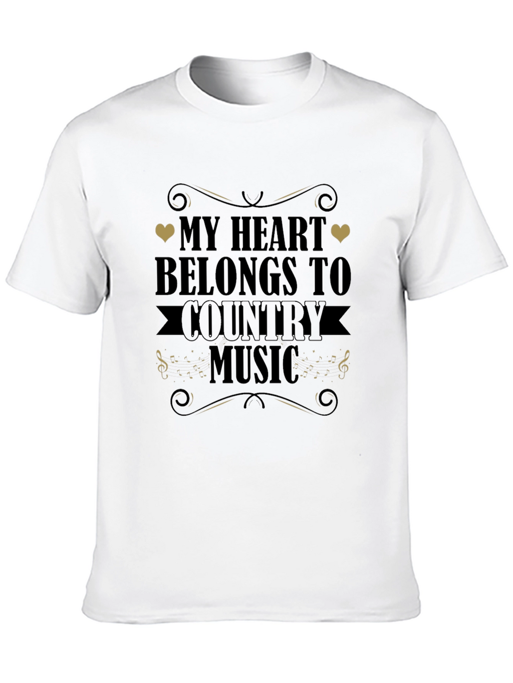 Country Music Heart T-Shirt