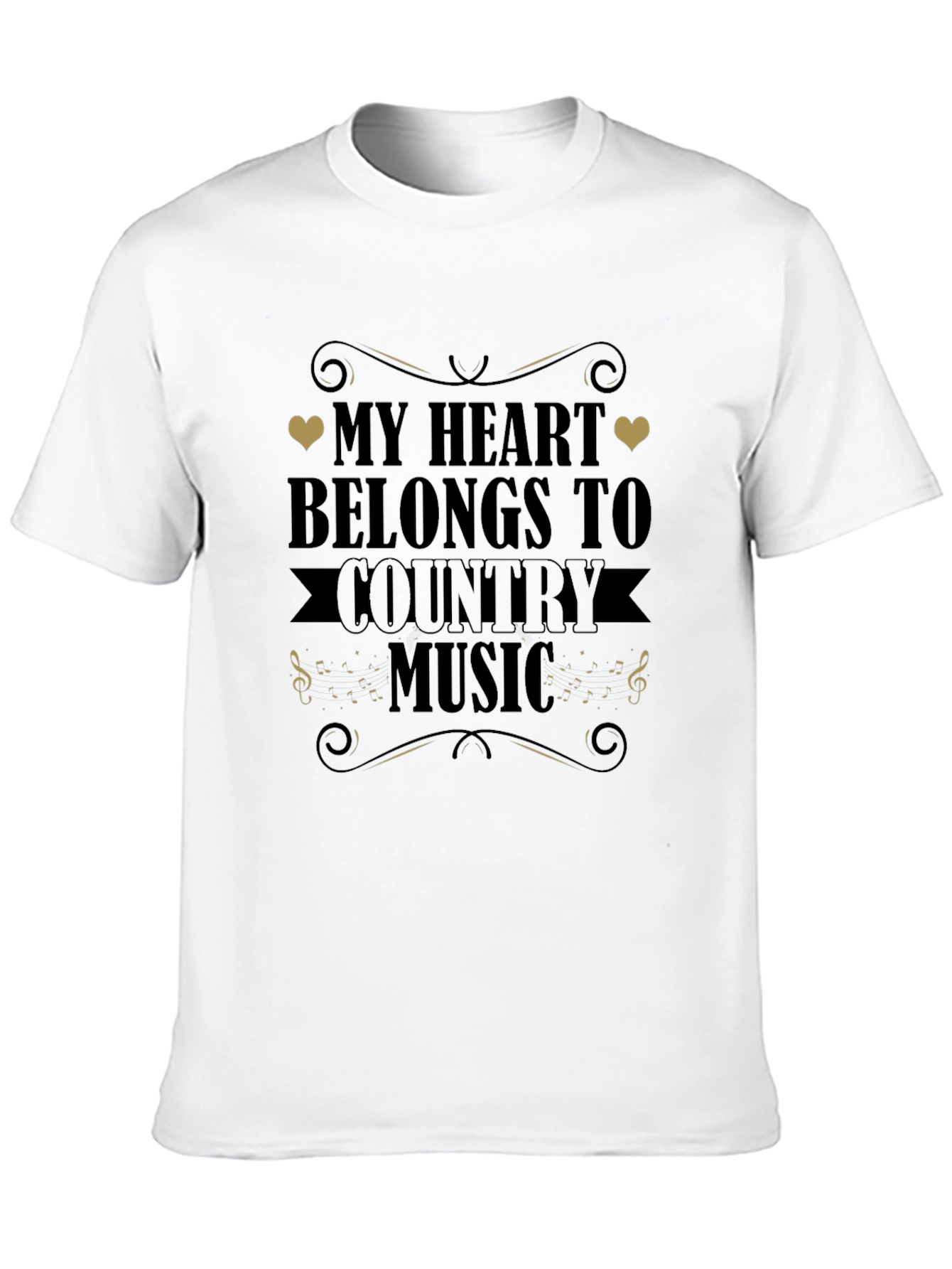 Country Music Heart T-Shirt