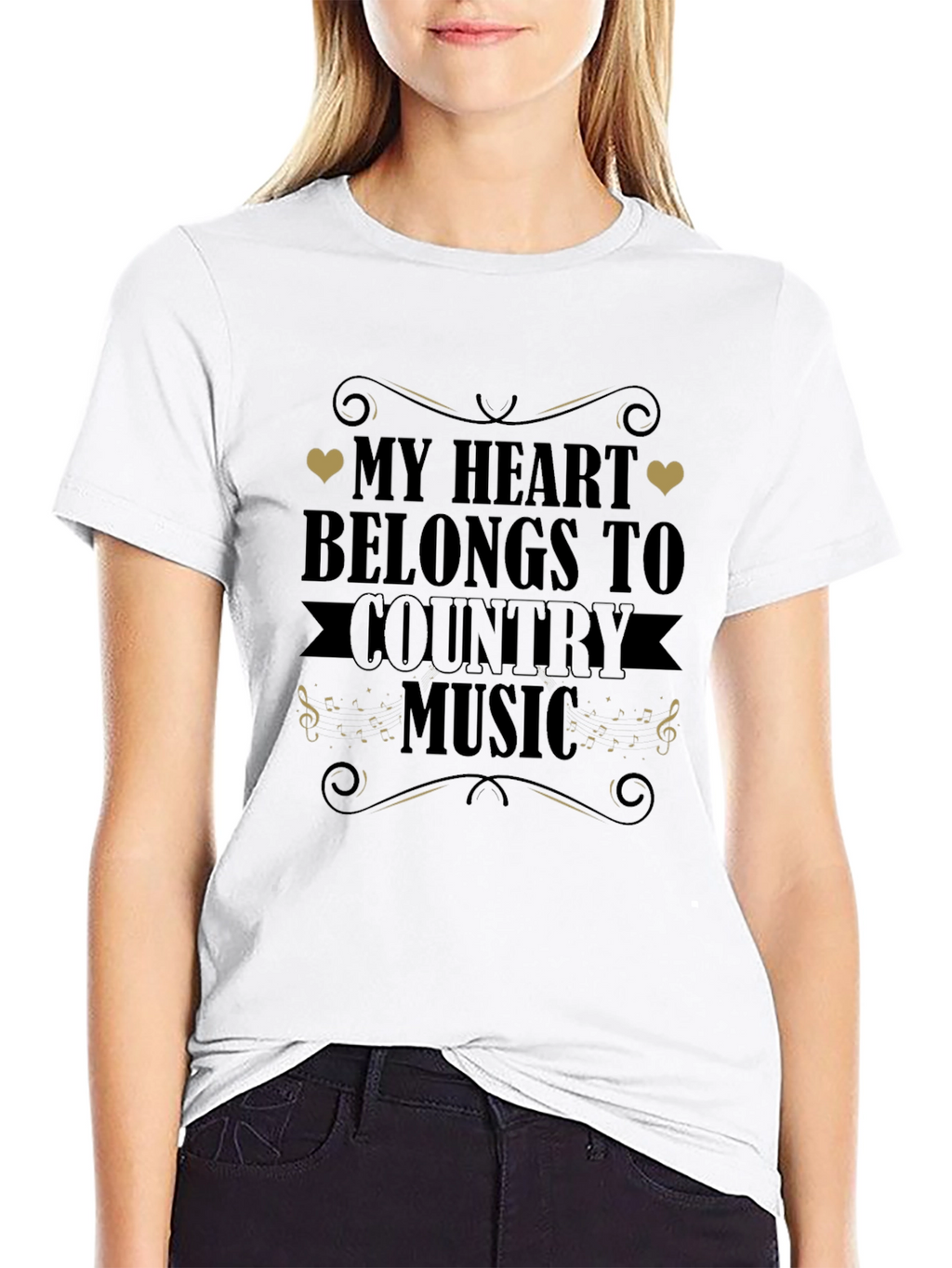 Country Music Heart T-Shirt