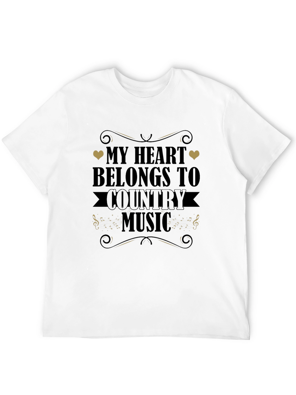 Country Music Heart T-Shirt