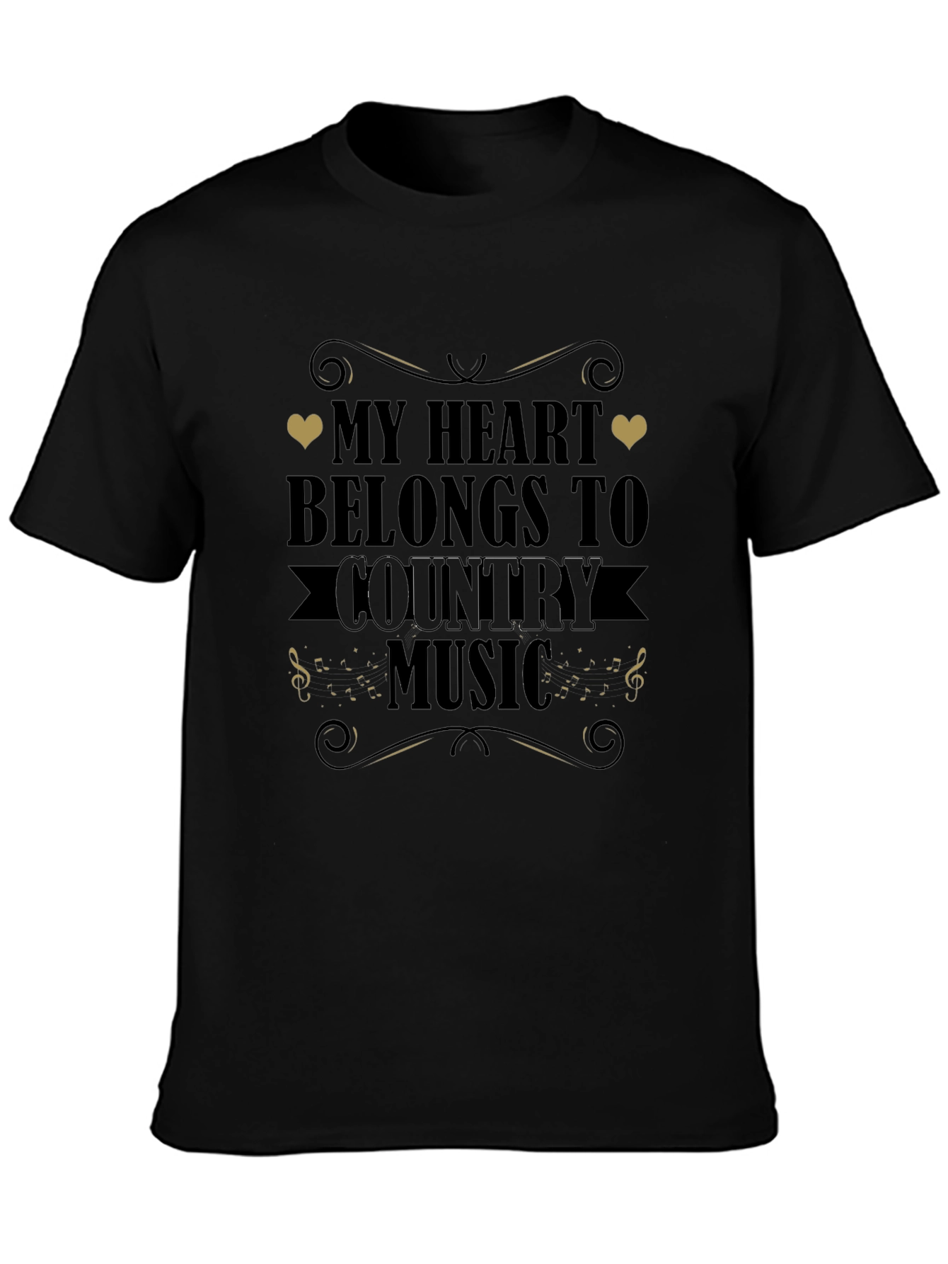 Country Music Heart T-Shirt