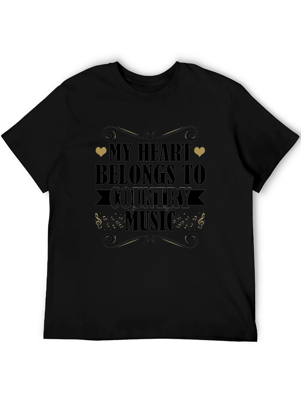 Country Music Heart T-Shirt