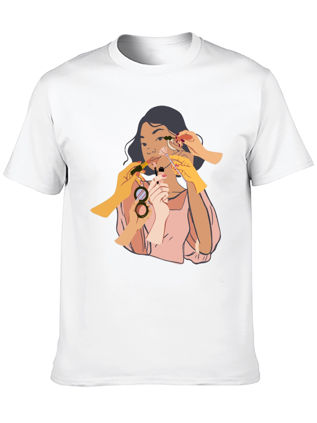 Makeup Artist Graphic Tee - Unisex Black T-Shirt