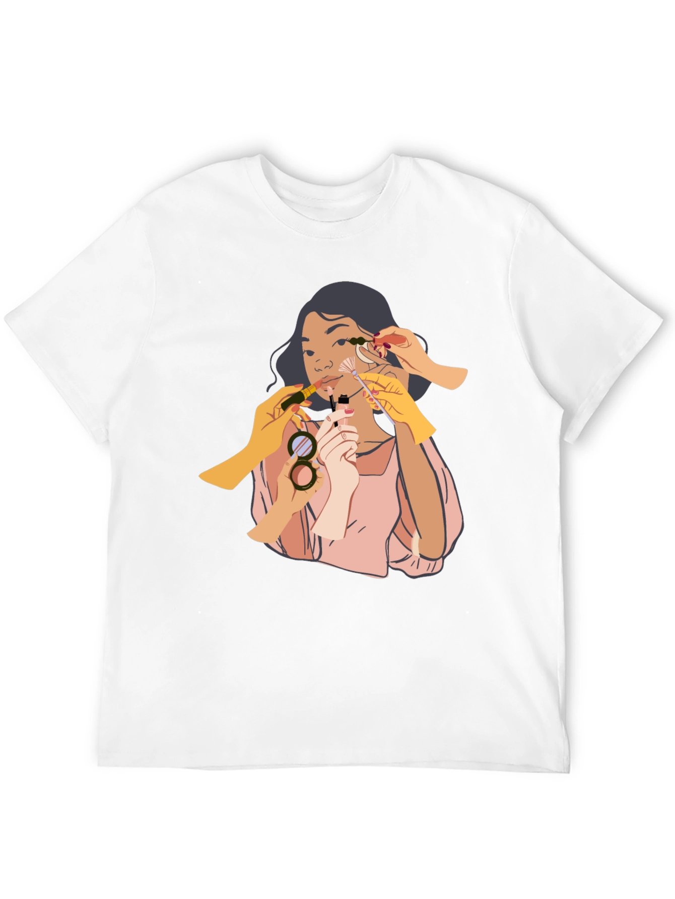 Makeup Artist Graphic Tee - Unisex Black T-Shirt