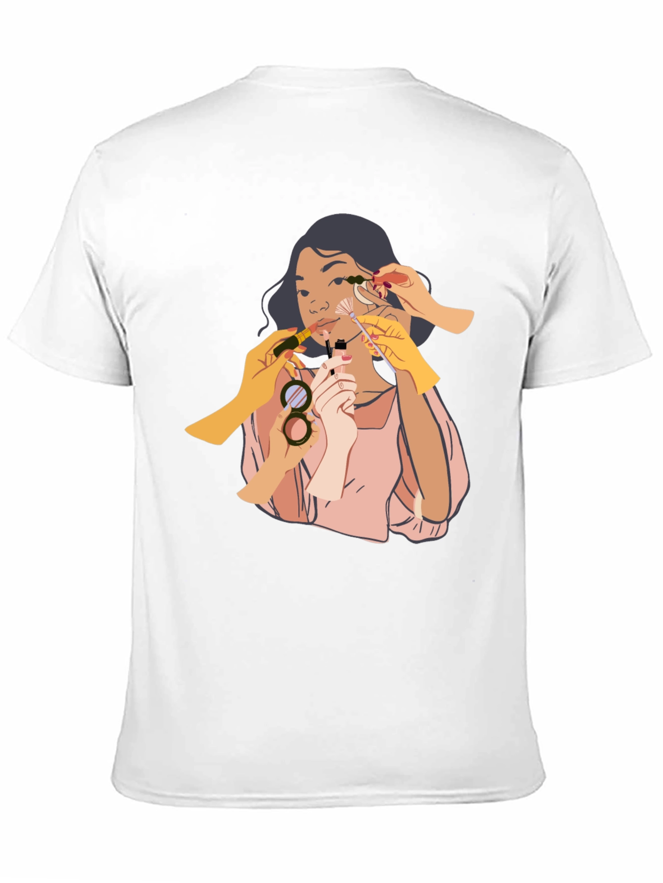 Makeup Artist Graphic Tee - Unisex Black T-Shirt