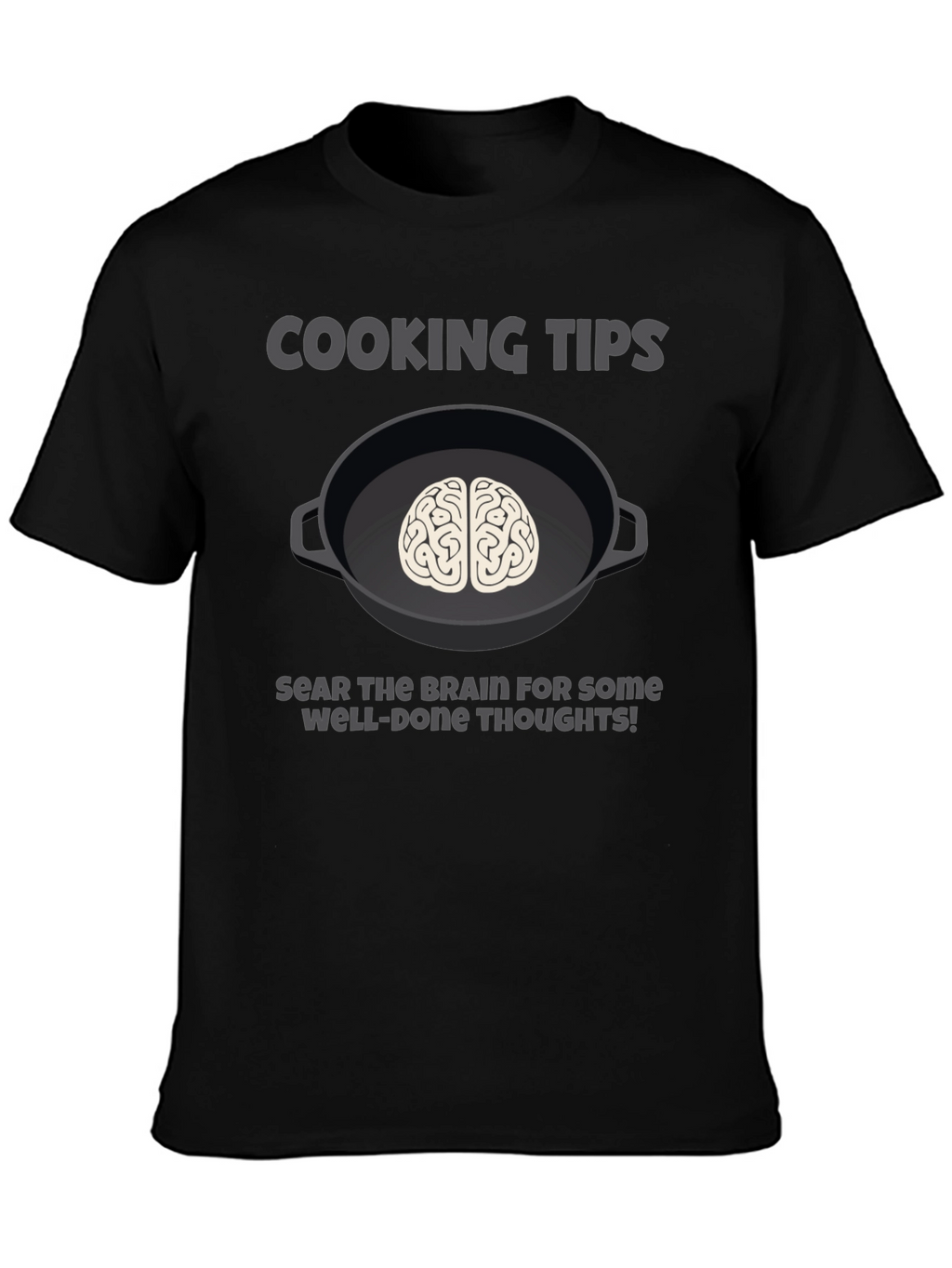 Cooking Tips Brain Graphic T-Shirt