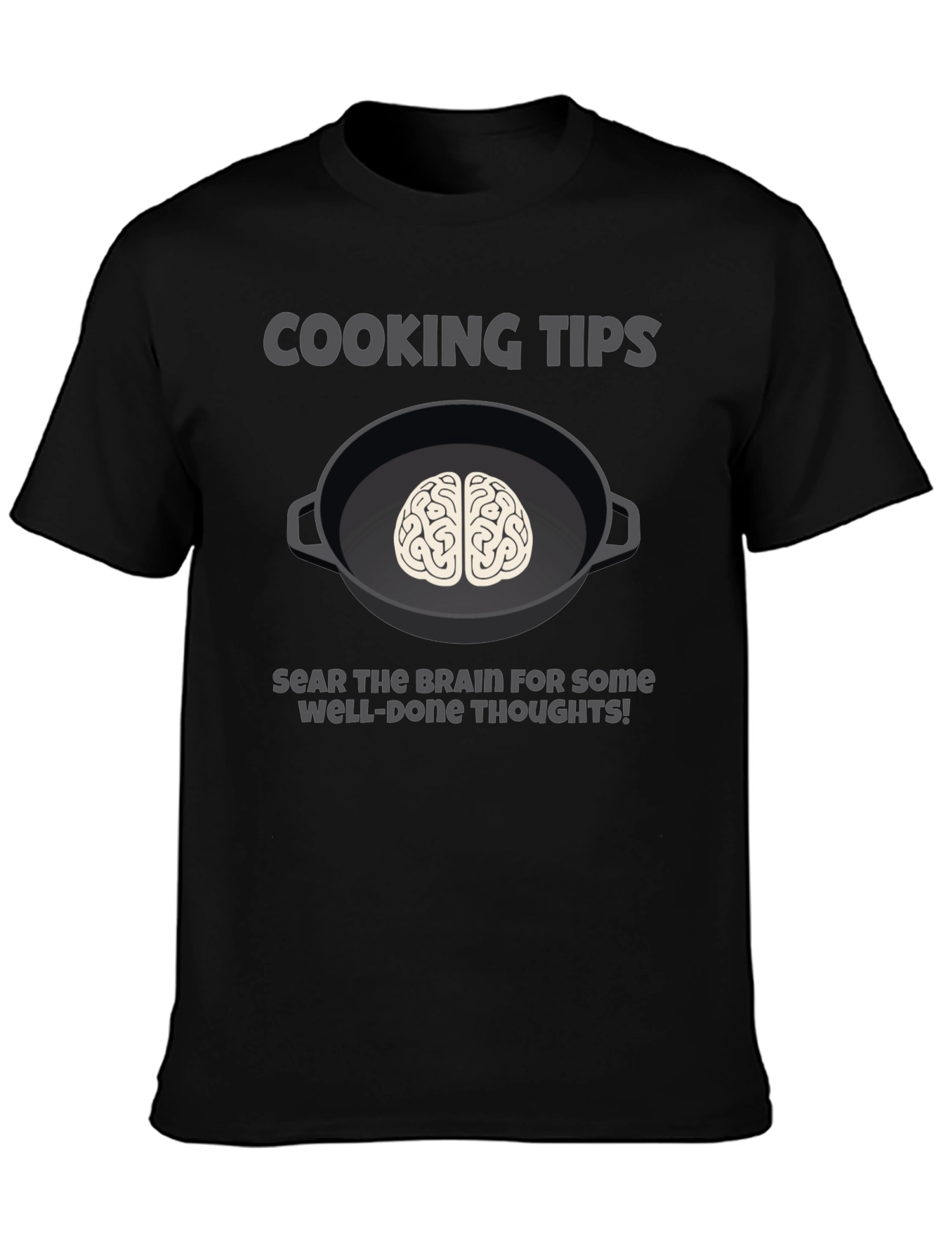 Cooking Tips Brain Graphic T-Shirt
