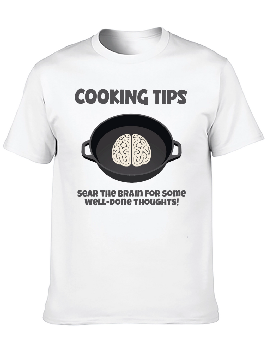 Cooking Tips Brain Graphic T-Shirt