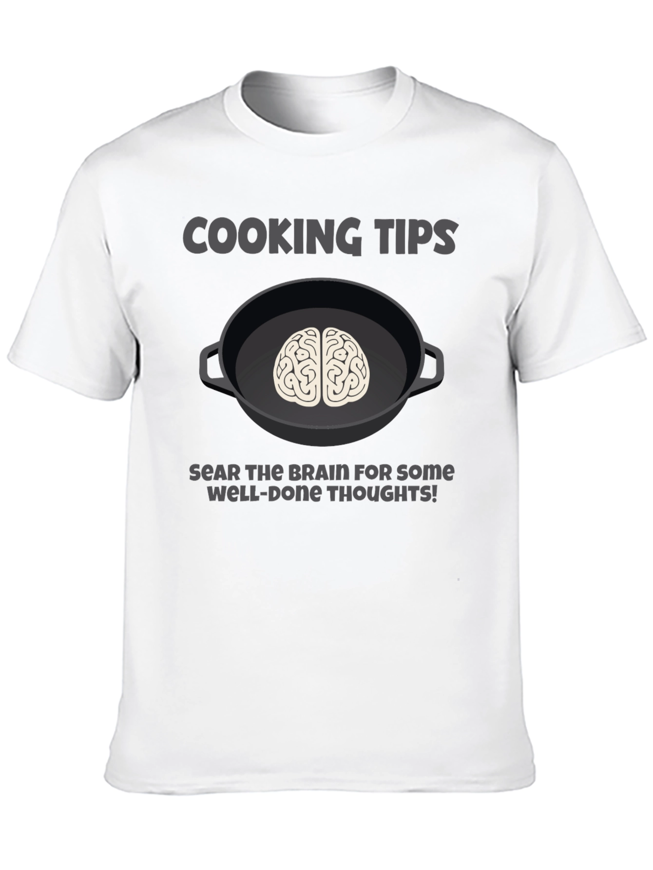 Cooking Tips Brain Graphic T-Shirt