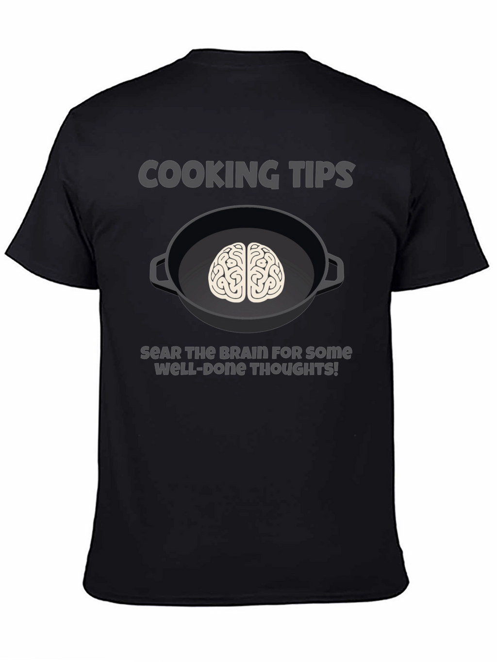 Cooking Tips Brain Graphic T-Shirt
