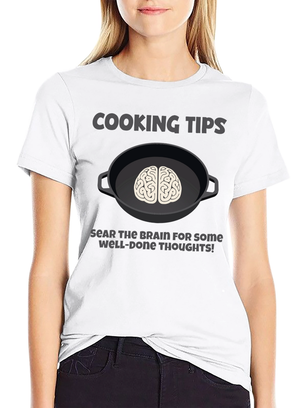 Cooking Tips Brain Graphic T-Shirt