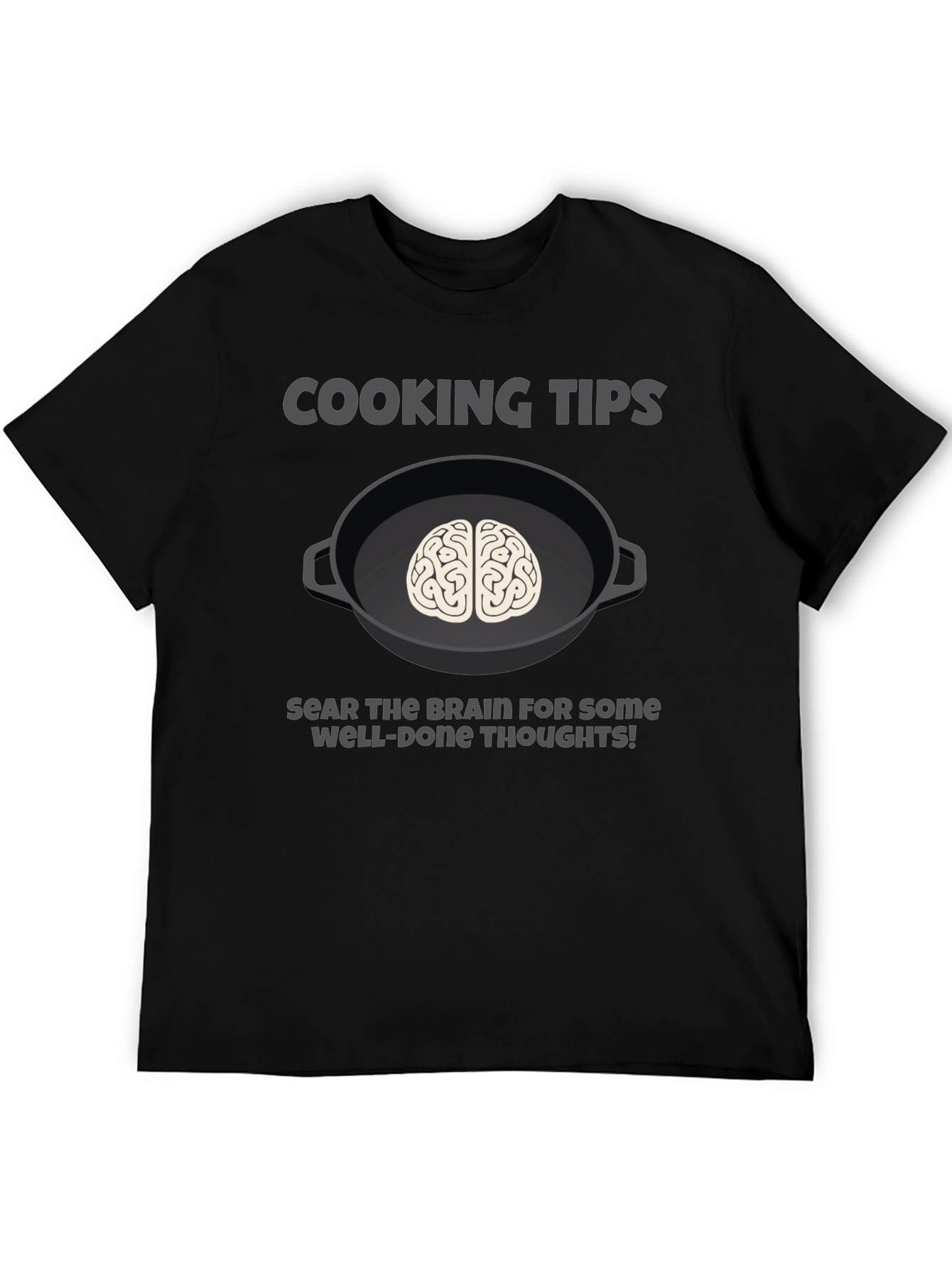 Cooking Tips Brain Graphic T-Shirt