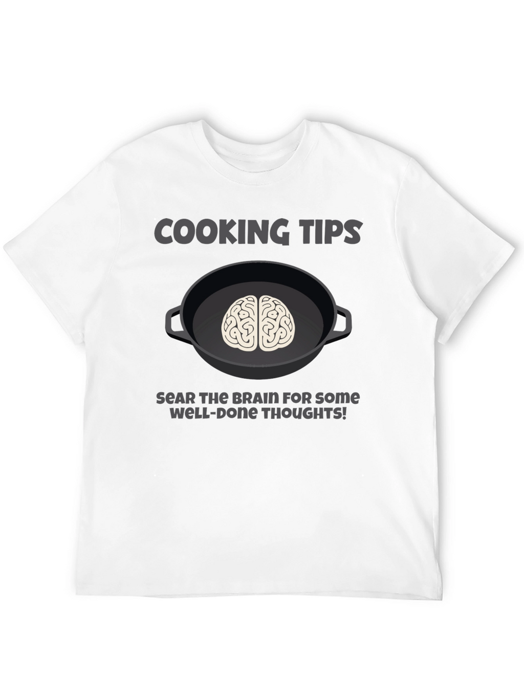 Cooking Tips Brain Graphic T-Shirt