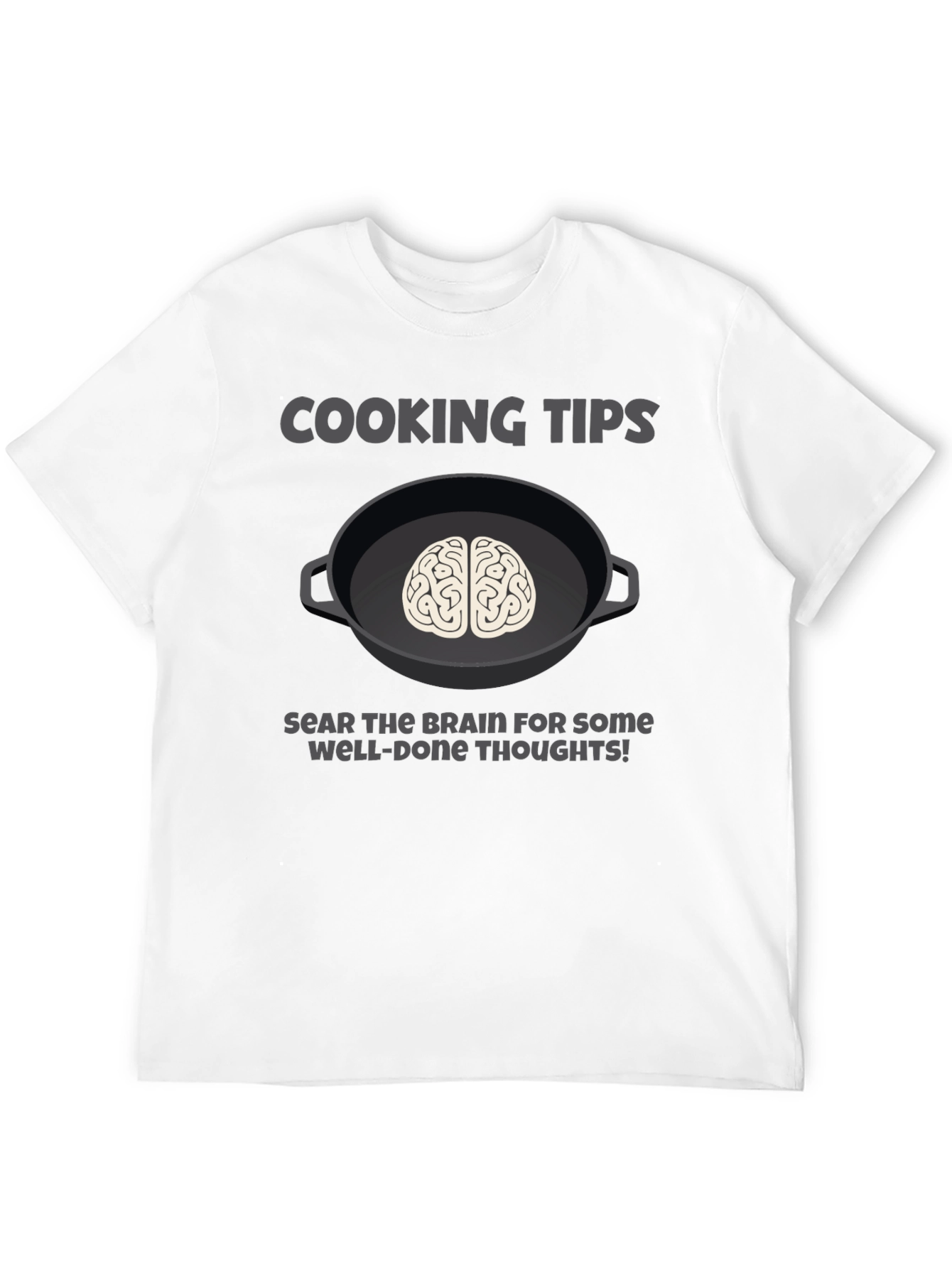 Cooking Tips Brain Graphic T-Shirt
