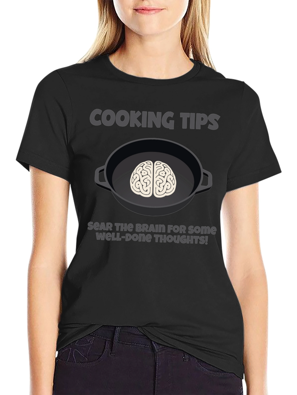 Cooking Tips Brain Graphic T-Shirt