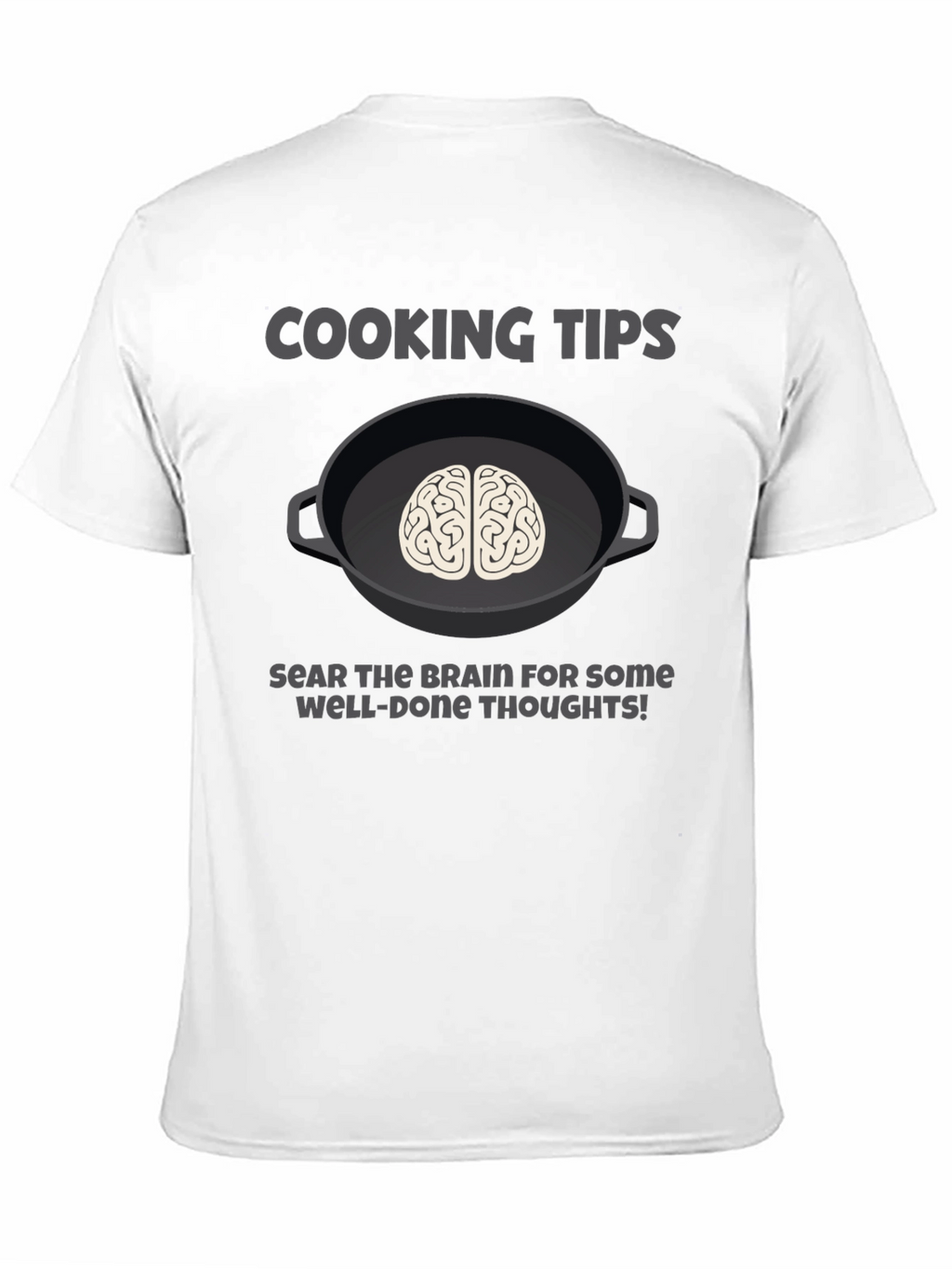 Cooking Tips Brain Graphic T-Shirt