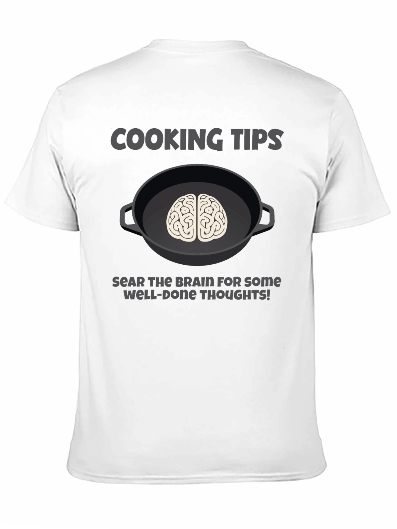 Cooking Tips Brain Graphic T-Shirt