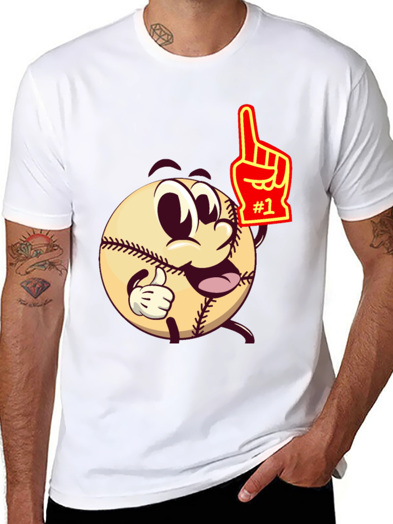 Baseball Cartoon T-Shirt