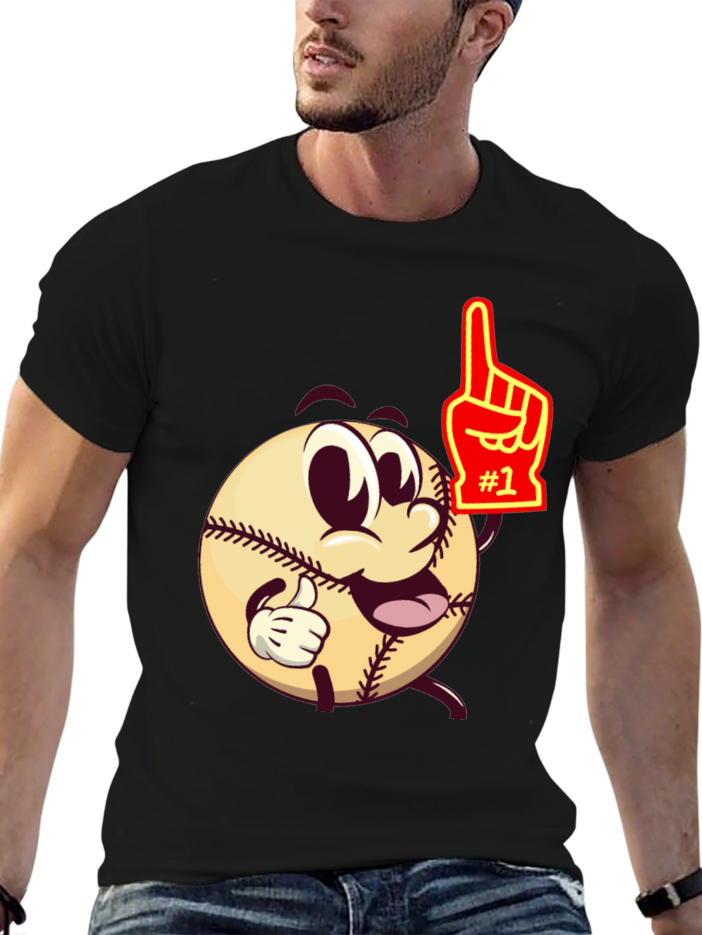 Baseball Cartoon T-Shirt