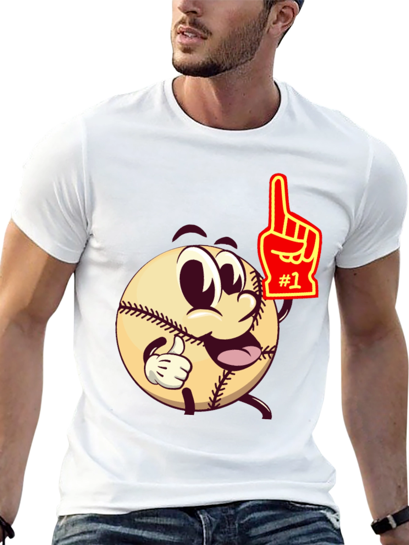 Baseball Cartoon T-Shirt