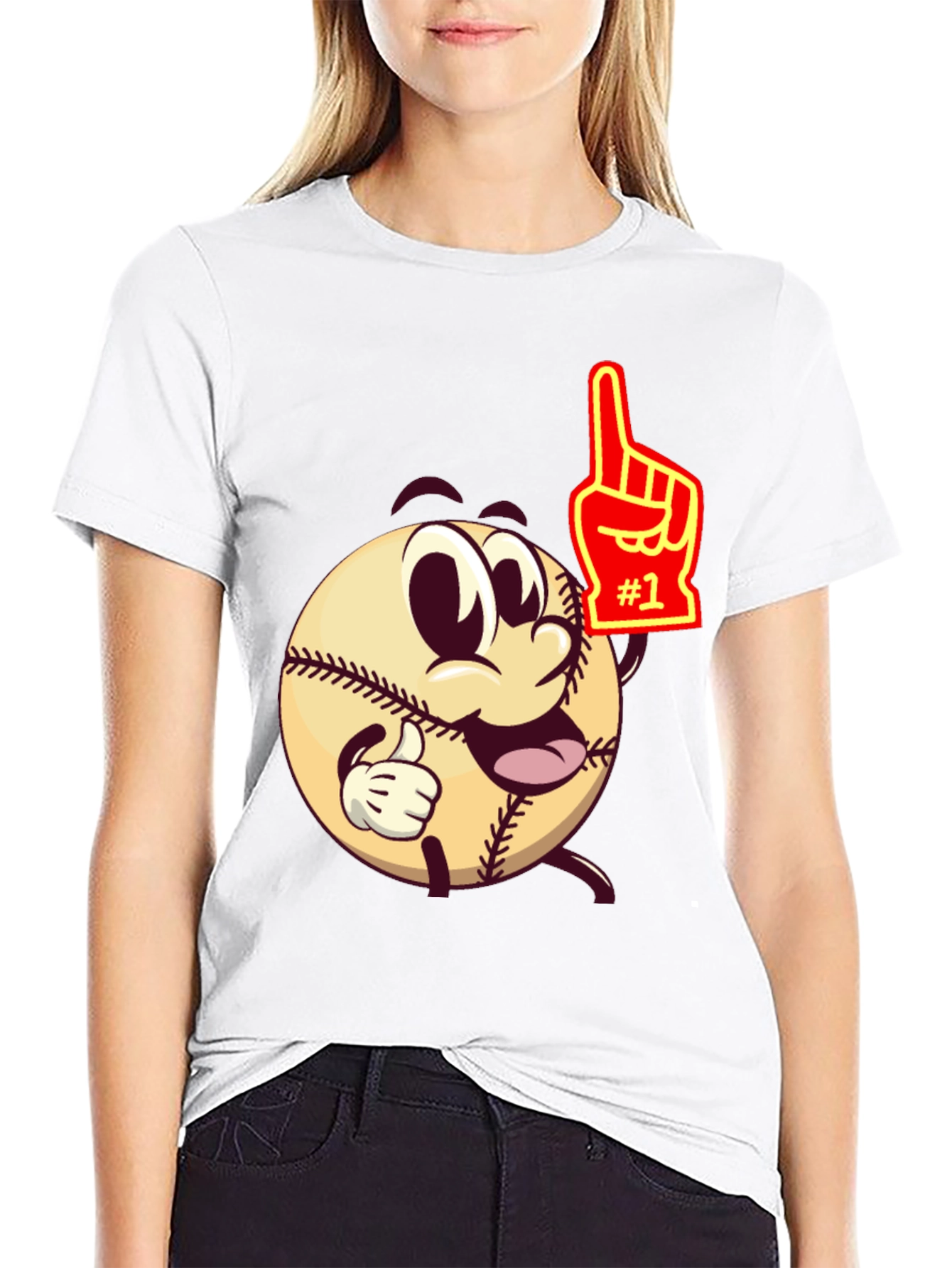 Baseball Cartoon T-Shirt